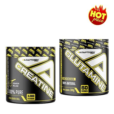 PROMO Creatina 300g + Glutamina 300g - Adaptogen