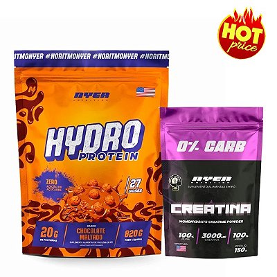 PROMO Hydro Protein 820g + Creatina 150g - Nyer Nutrition