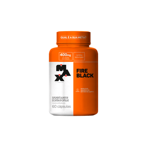 Fire Black Cafeína 400mg (60 cápsulas) - Max Titanium