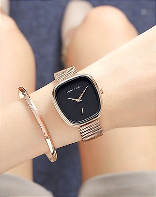 Relógio Feminino em Aço Inoxidável