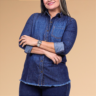 Camisa Feminina Jeans Madrid