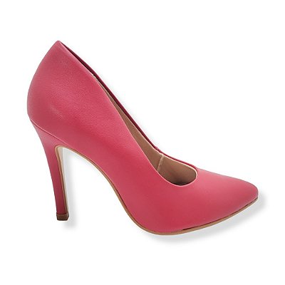 SCARPIN SALTO ALTO NAPA SOFT VERMELHO