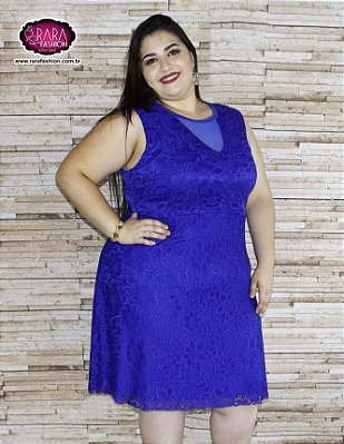 vestido de festa plus size curto tamanho 46