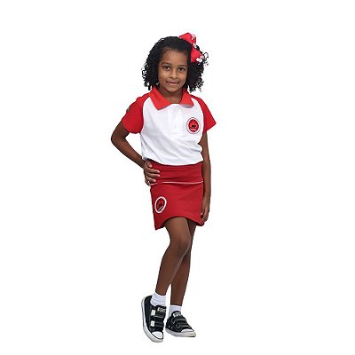 Short Saia Feminino Fundamental Uniforme Maple Bear