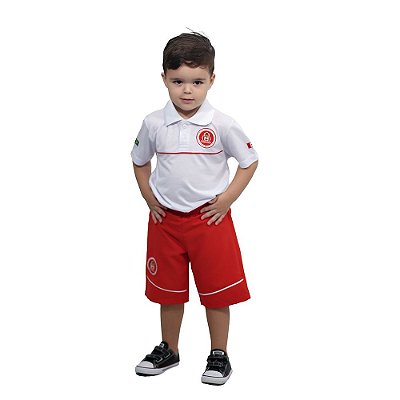 Bermuda Microfibra Masculina Infantil Uniforme Maple Bear