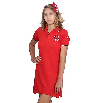 Vestido Piquet Fundamental Uniforme Maple Bear