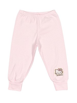 Calça em Suedine Rosa Hello Kitty