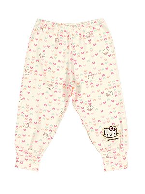 Calça em Suedine Setas Hello Kitty