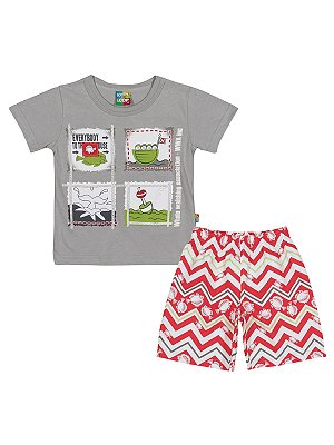 Conjunto Camiseta e Bermuda Whale Loopy de Loop