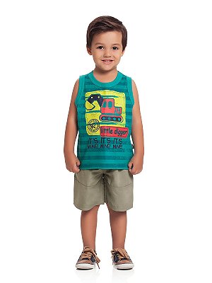 Conjunto Regata e Bermuda Little Digger Loopy de Loop