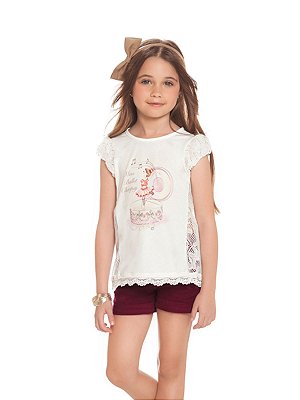 Conjunto Blusa e Shorts Bailarina Charpey