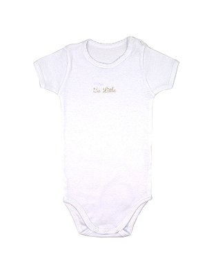 Body Shine Baby Manga Curta Branco Be Little