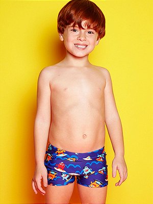 Sunga Boxer Infantil Monstros Surf Puket