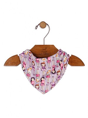 Babador Bandana Up Baby Meninas Lilás