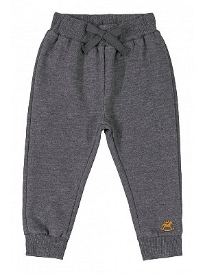 Calça Up Baby Moletom Infantil Cinza