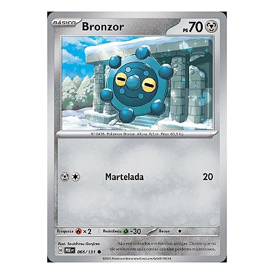 Card Pokemon Bronzor (066/131) Evoluções Prismaticas