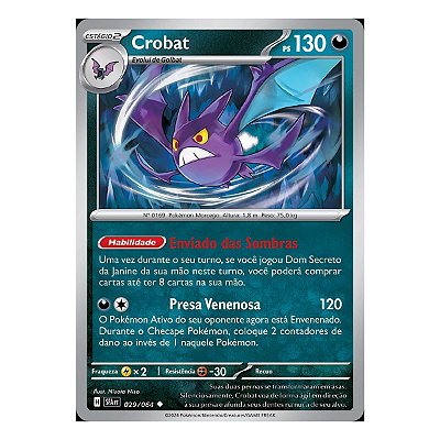 Card Pokemon Crobat (029/064) Reverse Foil Fabulas Nebulosas