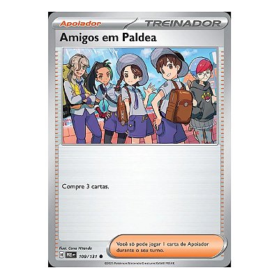 Card Pokemon Amigos Em Paldea (109/131) Reverse Foil Evoluções Prismaticas