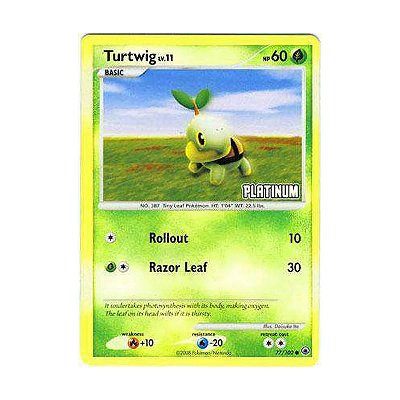 Card Pokemon Turtwig (77/012) Burguer King Collection 2009