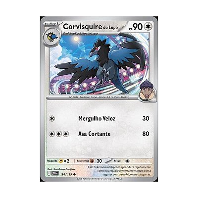 Card Pokemon Corvisquire (134/159) Reverse Foil