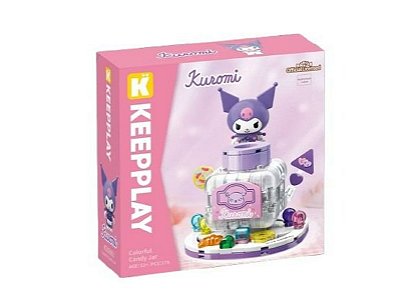 Bloco De Montar Pote De Doces Coloridos Kuromi K20863