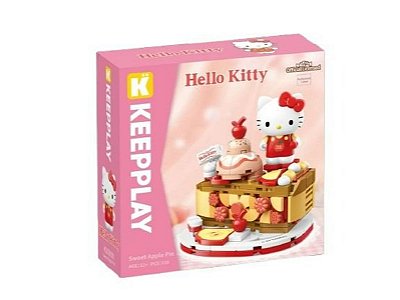 Bloco De Montar Torta De Maça Doce Hello Kitty K20859