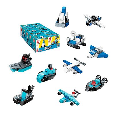 Bloco De Montar Set Expedicao E Transporte 3 Em 1 42104 (Kit C/ 10 Caixas)