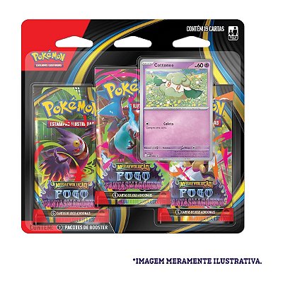 CARD Pokémon: Mega Evolução Fantasmagórico Blister Triplo