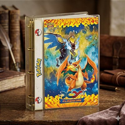 Pasta Fichario Personalizado - Pokémon - 3x3 (18cards/folha)