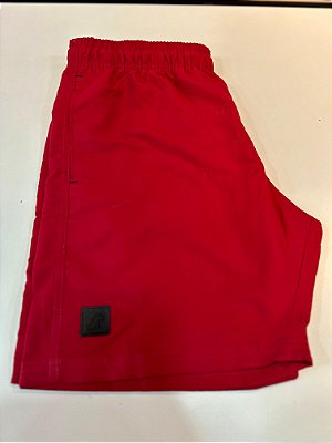 Shorts de Banho em Taquitel Vermelho