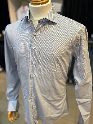 Camisa Quadriculada Branco/Azul