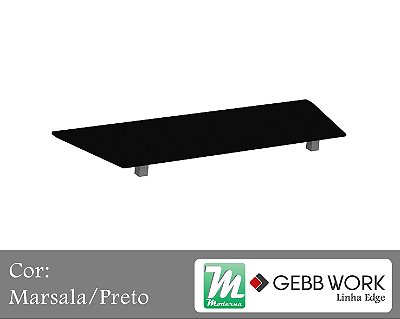 Edge - Vidro Preto Para Armário Baixo