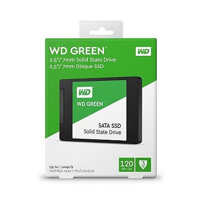 SSD GREEN WD 120gb SATA III 6GB s 2.5” 7mm