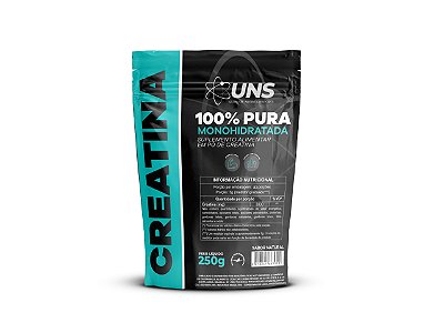 Creatina 250g 100% Pura Monohidratada -  UNS - Rei das Castanhas
