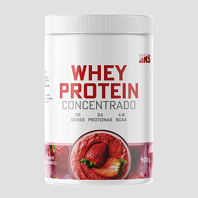 New Whey Protein Concentrado - SABOR MORANGO - BNS