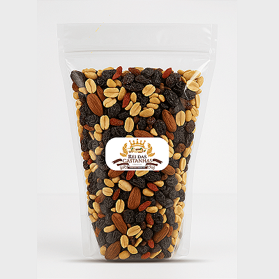 MIX PREMIUM NUTS 1KG Castanha de Caju, Castanha do Pará, Amêndoas, Nozes, Goji Berry, Uva Passas e Amendoim