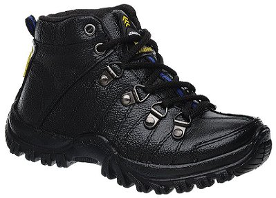 Bota Botinha Coturno Masculina Infantil Fearnothi Couro Legítimo