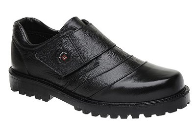 Sapato Fearnothi Em Couro Com Velcro