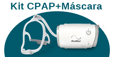 kit com máscara air mini