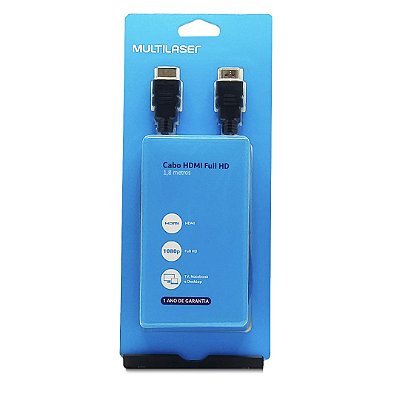 Cabo HDMI 1.4 Full HD WI233 Multilaser 1,8m