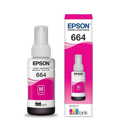 Tinta Epson L495 | 664 | T664320 EcoTank Magenta Original 70ml