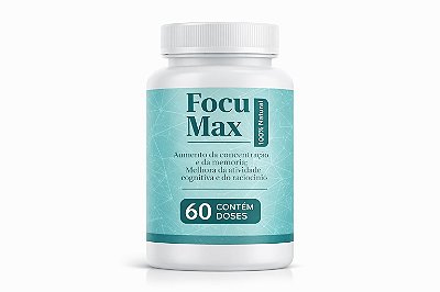 FOCUMAX COMPOSTO PARA RACIOCÍNIO E CONCENTRAÇÃO 60 DOSES