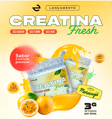 CREATINA FRESH - 300 G - SABOR MARACUJÁ