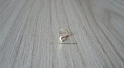 Piercing de nariz- modelo Lua em Ouro amarelo 18K