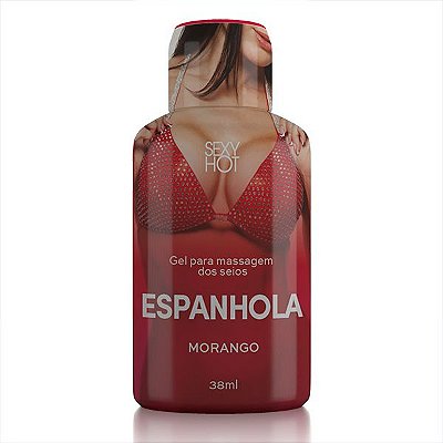 Espanhola - Para Massagem dos Seios - Beijável - Sabor Morango - 38 ml