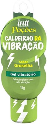 CALDEIRAO DA VIBRACAO - Gel Vibratório ( Unissex) - Sabor Groselha - 15g - INTT