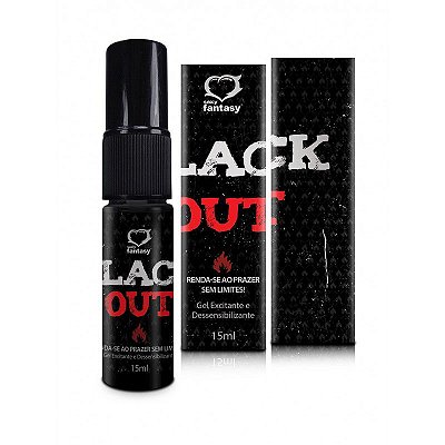 Gel Excitante e Dessensibilizante Black Out (para Sexo Anal e Excitante) - 15ml (SF-4130)