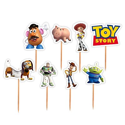 Topper para Docinhos Festa Toy Story - Sortido - 24 unidades - Lembrafesta