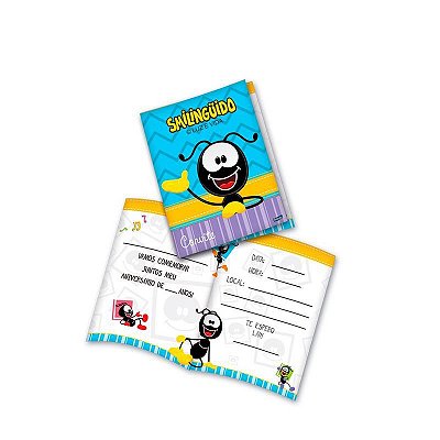 Convite de Aniversário Smilinguido com 8un - Festcolor Promo