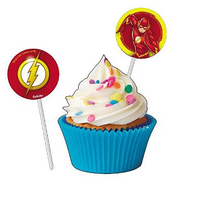 Pick Bandeirinha Para Docinhos Flash com 08Un - Festcolor